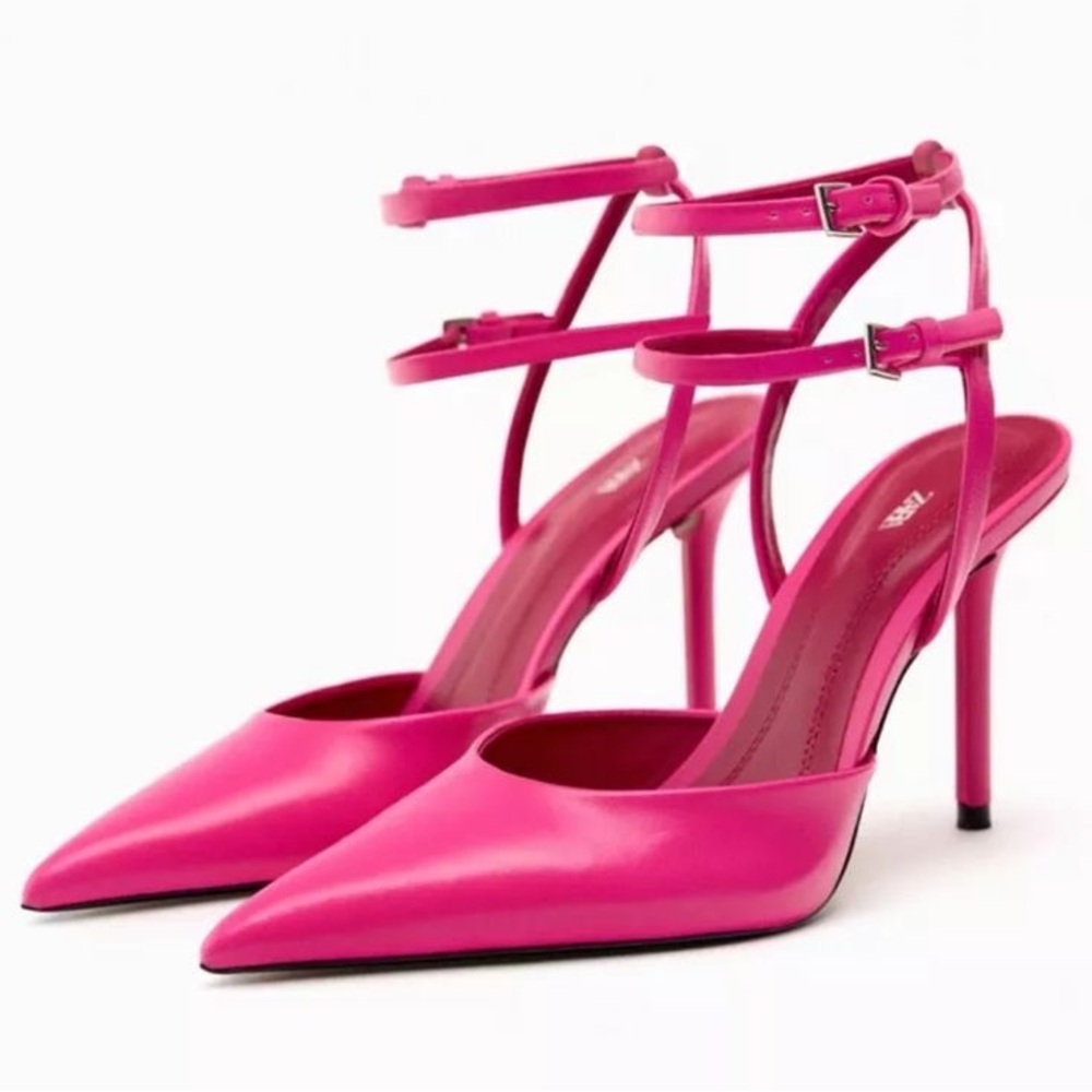 NWT zara pink pointed heels
